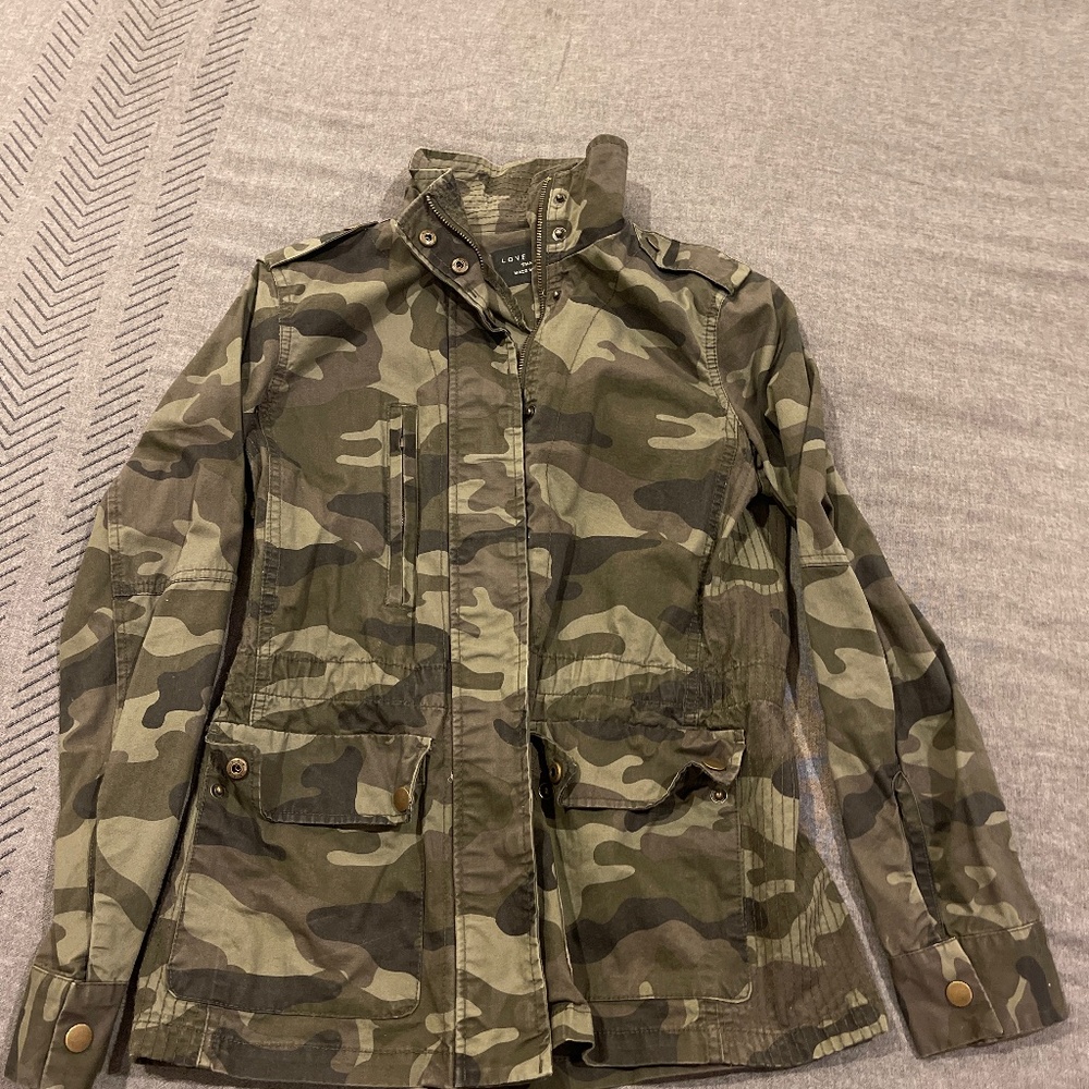 Camo utility jacket